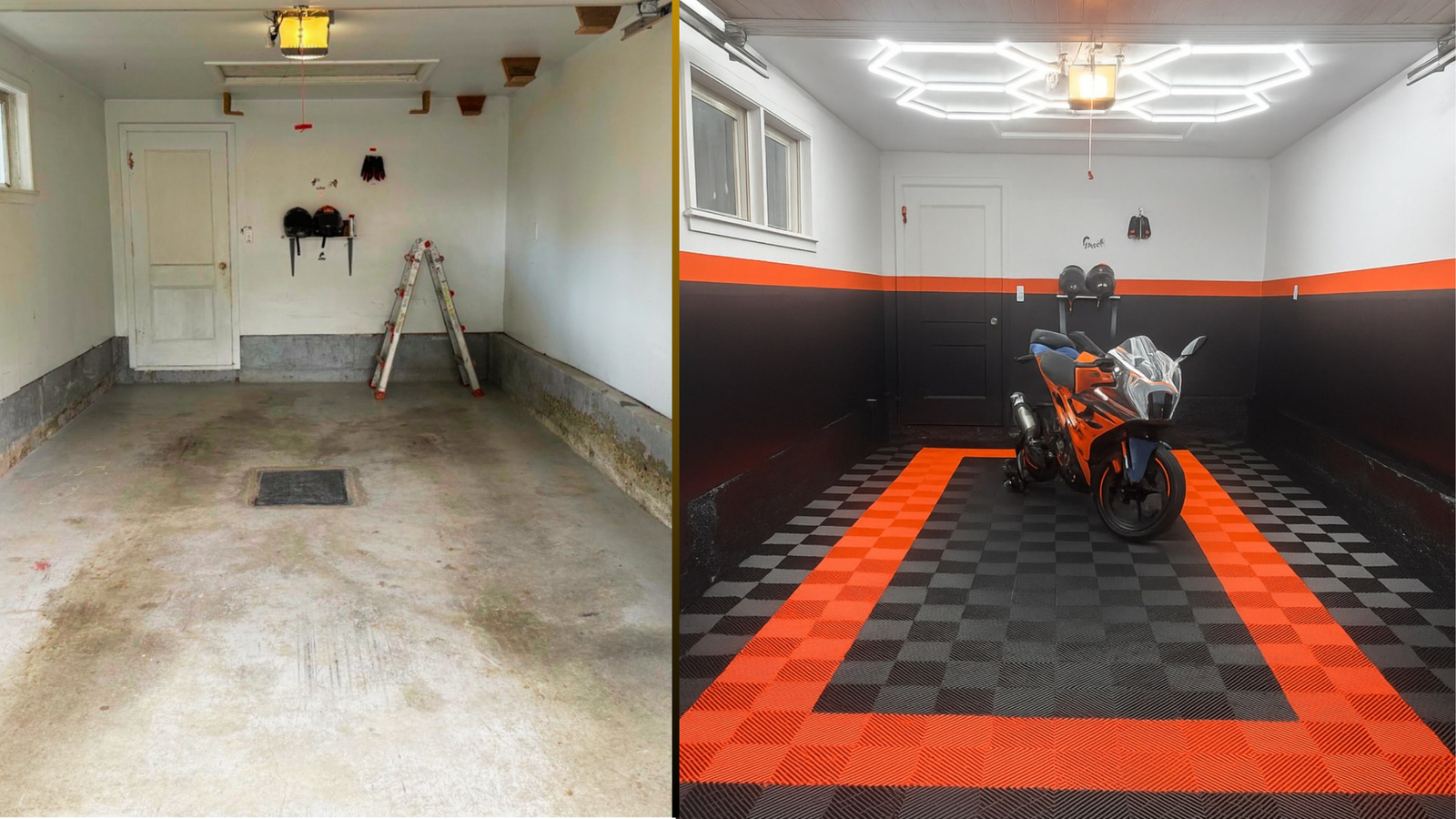 Avant / Après garage